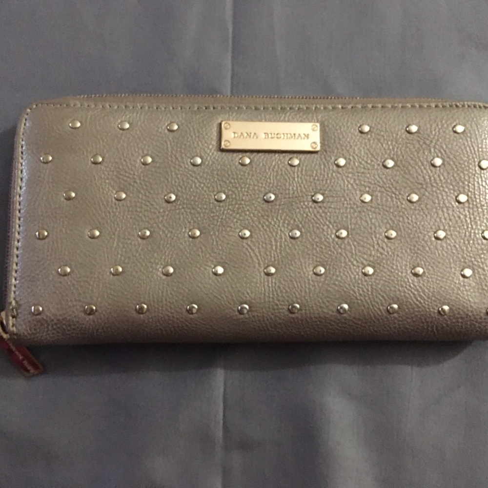 Dana Buchman Studded Gray Wallet